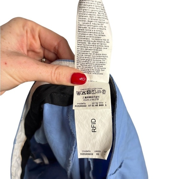 Marella Light Blue Ladies Cropped Trouser Size 10 - Picture 8 of 13